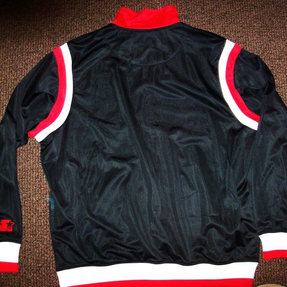 CHICAGO BULLS Full Zip Track Jacket BLACK - Picture 7 of 8